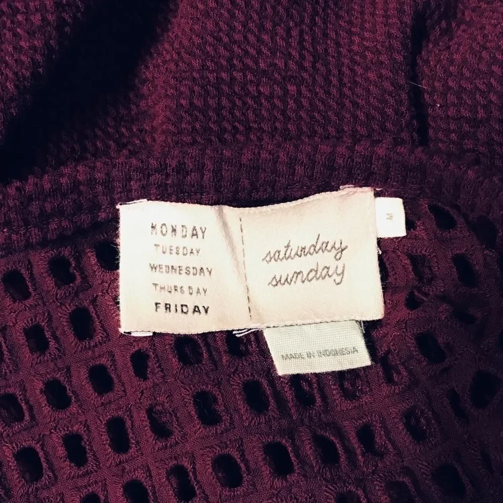 Anthropologie Saturday Sunday Cropped Knit Tip M